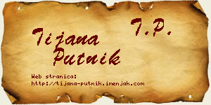 Tijana Putnik vizit kartica